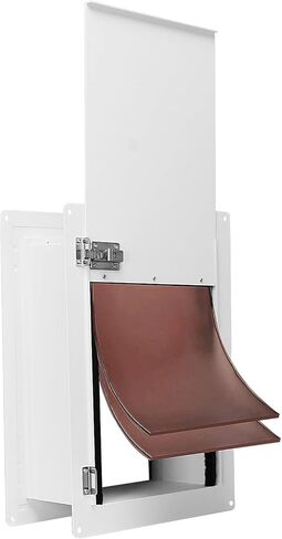 باب الكلب Sidasu للجدار قابل للتعديل وعمق باب الحيوانات الأليفة للجدار مع قفل ألومنيوم آمن، باب الكلب مناسب للجدران الداخلية والخارجية، متوسط ​​(الحيوانات الأليفة حتى 40 رطل) in Kuwait