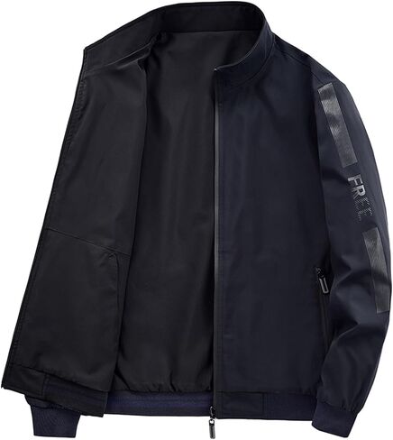 URBANFIND Men's Windbreaker Casual Lightweight Jacket Fashion Two-in-One Reversible Coat in Saudi Arabia