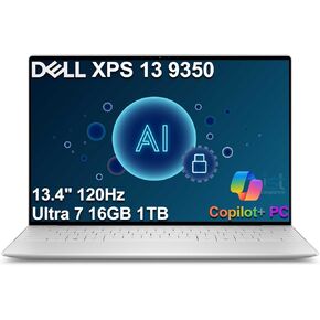 2025 Dell XPS 14 9440 LAPTOP (14.5 "FHD+، Intel 16-Core Ultra 7 155H (> I9-10885H) ، 16GB RAM ، 1TB SSD) AI PC للمبدع ، الأعمال ، المهندسين ، Backlit ، Phusprint ، RGB IRCAM ، Win 11 in Kuwait