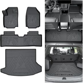 T TGBROS for Chevrolet Trax/Buick Envista Floor Mats 2024-2025 2026 All-Weather Full Set Custom Fit TPE Liners Cargo Liner Trunk for Trax/Envista Accessories 5PCS in Kuwait
