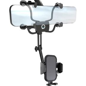 Rear View Mirror Phone Holder for Your car, Aluminum Alloy Cell Phone Mount Fit for iPhone Android Samsung and All Smartphones in Kuwait