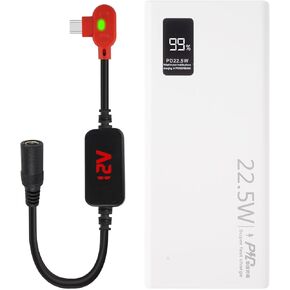استبدال بطارية سترة ساخنة QC3.0 PD بنك الطاقة مع نوع C إلى DC5.5mm إخراج 12 فولت كابل بطارية محول خطوة للأعلى لميلووكي M12، ماكيتا، سناب أون، ميتابو، كرافتسمان، AEG in Kuwait