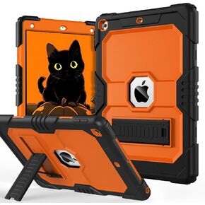 OKP Case for iPad 11 inch (A16) 2025/ iPad 10th Generation 10.9'' 2022, Heavy Duty Shockproof Rugged 11th/ 10 th Gen Protective Cover with Pencil Holder/Kickstand for Kids Women Men, Black in Kuwait