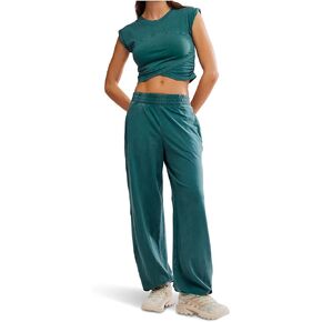 Free People Women's Hot Shot Crossover Set, Camel in Kuwait