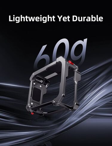 قفص كاميرا من الألومنيوم من llano لجهاز Insta360 Ace Pro 2/Ace Pro/Ace، إطار واقي خفيف الوزن 60 جرام مع حذاء بارد وحامل 1/4 بوصة، وصول سريع للبطارية، حافظة وملحقات Insta360 Ace Pro 2 in Kuwait