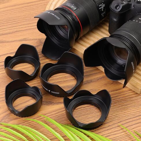 Petal Len Hood for SLR Camera – Glare-Defending Camera Lens Accessory & Professional Lens Hood Shade Compatible with Canon Nikon Sony (52MM) in Saudi Arabia