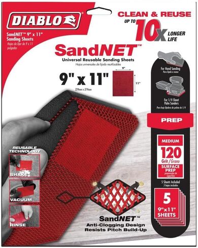 Freud Diablo 9x11 SandNet 5PK 120G in Saudi Arabia