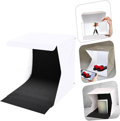 Portable Photo Box Light Tent with LED Lights for Small Business Product Photography Includes Black and White Backdrops Folding Shooting Tent in Saudi Arabia