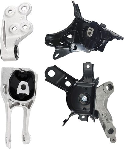 مجموعة محرك المحرك وناقل الحركة (4pcs) - متوافقة مع 2005 2006 2007 2008 2008 2010 Scion TC 2.4L Auto - يحل محل A62033 و A62037Hy و A72010 و A72012 in Kuwait