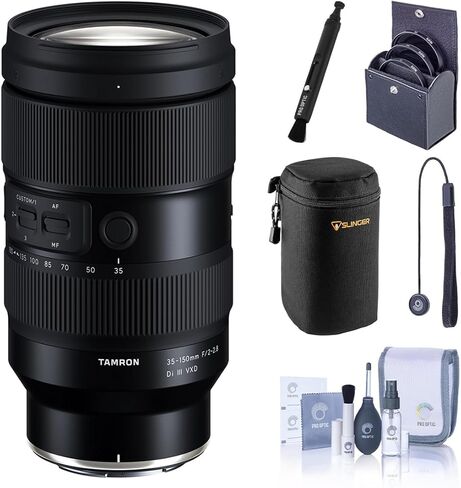 Tamron 35-150mm f/2-2.8 Di III VXD Lens for Nikon Z, Bundle with 82mm Filter Kit, Soft Lens Case and Cleaning Kit in Saudi Arabia