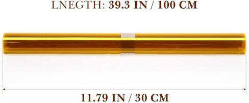 Balacoo مرشح ضوء جل ملون: تراكب فيلم ملون شفاف صفائح بلاستيكية شفافة لعيد الميلاد المناظر الطبيعية أدى ضوء القراءة استوديو الصور الأمامي (أصفر) in Kuwait