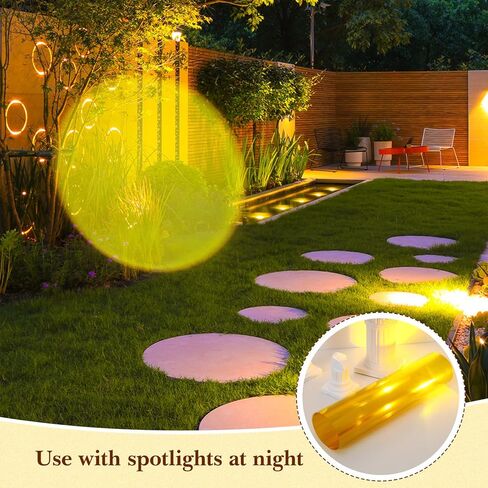 Balacoo مرشح ضوء جل ملون: تراكب فيلم ملون شفاف صفائح بلاستيكية شفافة لعيد الميلاد المناظر الطبيعية أدى ضوء القراءة استوديو الصور الأمامي (أصفر) in Kuwait