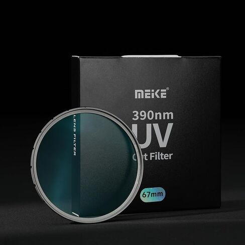 Meike 390nm UV Cut Filter 67mm MCUV عدسة حماية مرشح 20 متعدد المغلفة مع فيلم أخضر وعدسة كاميرا مقاومة للماء مرشح للأشعة فوق البنفسجية فائق النحافة in Kuwait