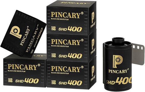 ISO 400 35 مم فيلم أبيض وأسود لتصوير الشوارع، فيلم 35 مم جاهز للكاميرا، سهل المسح الضوئي وتطوير المنزل، 36EXP، SHD400-3 Pack in Kuwait