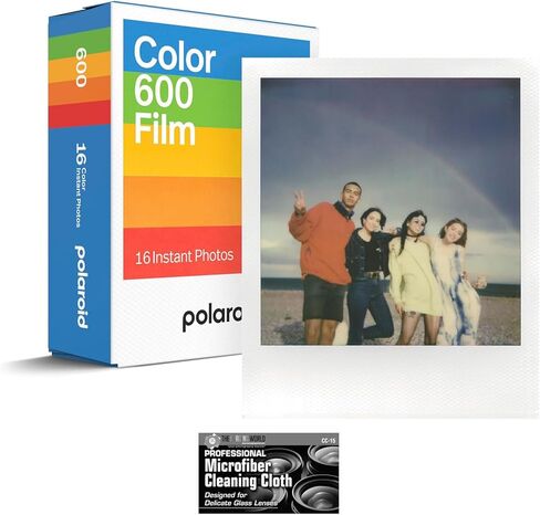Polaroid Color Instant Film for 600 and i-Type Cameras Double Pack Bundle with a Cleaning Cloth in Saudi Arabia