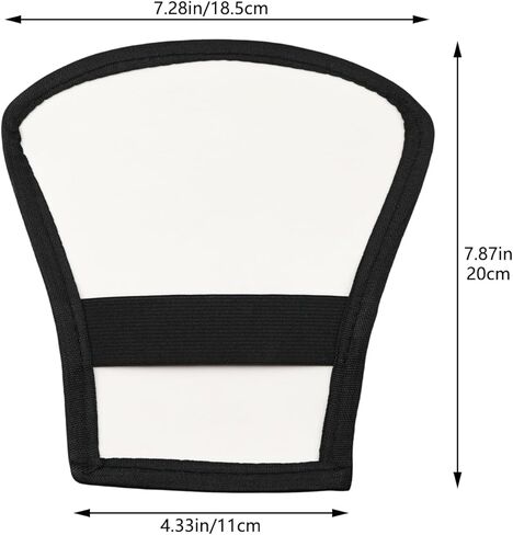 2PCS Double Sided Flash Reflector Diffuser White Silver Dual Color Elastic Strap Photography Lighting Adjustment Accessory Universal 7.87 x 7.28 x 4.33 Inches for Outdoor Photography in Saudi Arabia