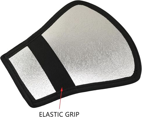 2PCS Double Sided Flash Reflector Diffuser White Silver Dual Color Elastic Strap Photography Lighting Adjustment Accessory Universal 7.87 x 7.28 x 4.33 Inches for Outdoor Photography in Saudi Arabia