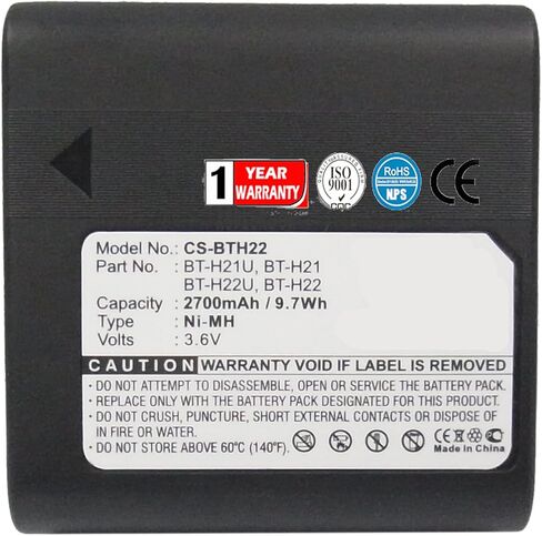 XPS Replacement Battery for Sharp VL-AH30, VL-E650U, VL-H770S, VL-AH151U, VL-SW980, VL-E600U, VL-E660S, VL-AH151, VL-SE10U, VL-AH50U PN BT-H22, BT-H22U, BT-H21U, BT-H21 in Saudi Arabia