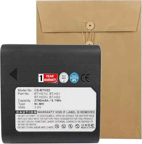 XPS Replacement Battery for Sharp VL-AH30, VL-E650U, VL-H770S, VL-AH151U, VL-SW980, VL-E600U, VL-E660S, VL-AH151, VL-SE10U, VL-AH50U PN BT-H22, BT-H22U, BT-H21U, BT-H21 in Saudi Arabia