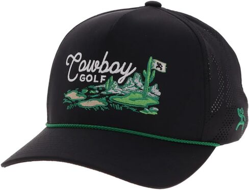 Hooey Men's Cowboy Golf Landscape Trucker Cap White One Size in Saudi Arabia