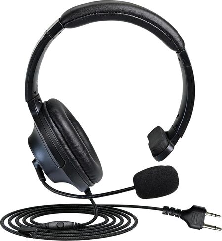 WODASEN Over Ear Walkie Talkie Headset with Boom Mic VOX PTT Noise Cancelling Overhead for Midland GXT 1000 1000g X-tra X-Talker XT CXT LXT GXT1000VP4 1050VP4 LXT600pa T51R GMRS FRS Radio (Single-Ear) in Saudi Arabia