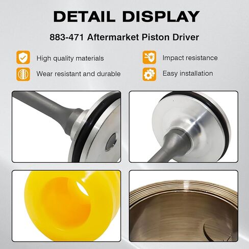 NR65AK Repair Kit 883-471 Aftermarket Piston Driver,883-440 Ribbon Spring,883-432 Piston Bumper Fit for Hitachi NR65AK NR65AK2 NR65AK(S) Nailers Parts in Saudi Arabia
