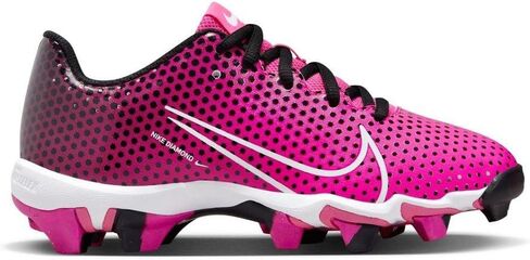Nike Girls Hyperdiamond 4 Keystone GG Molded Softball Cleats SZ 5 White | Black | White in Saudi Arabia