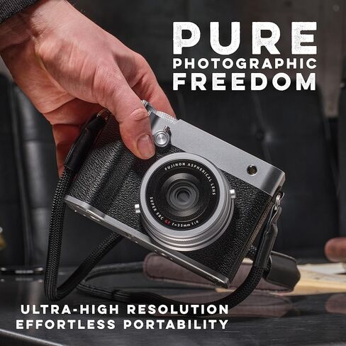 كاميرا FUJIFILM GFX100RF 102MP كبيرة الحجم بدون مرآة، نمط محدد المدى المدمج القوي، فيديو 4K/30p، تركيز تلقائي AI، عدسة F4 35 مم، مرشح ND مدمج، حزمة محاكاة فيلم 20 (أسود) in Saudi Arabia