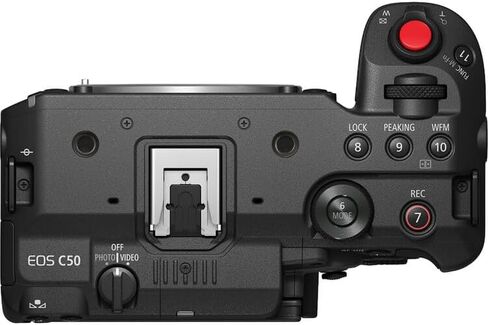 كاميرا سينمائية كاملة الإطار EOS C50 من Canon مع RF مقاس 100-500 مم f/4.5-7.1L هي عدسة USM | كاميرا إنتاج بدقة 4K مع ميزات التركيز البؤري التلقائي السريع وسير العمل الاحترافي | للأفلام الوثائقية والإحترافية + بطاقة سعة 64 جيجابايت + حقيبة in Kuwait