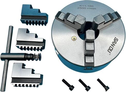 160mm Lathe Chuck Metal Lathe Chuck K11-160 Lathe Self-Centering 3 Jaw Chuck Scroll Chuck in Saudi Arabia