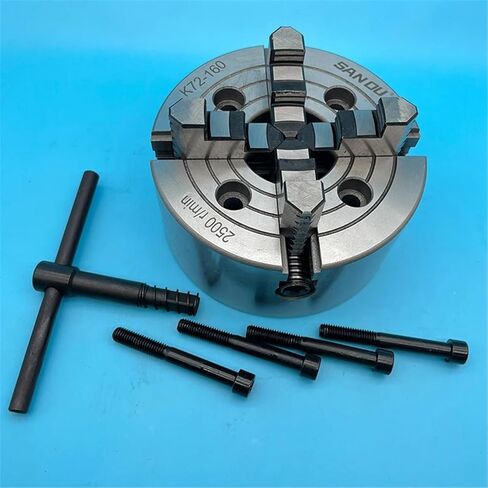 Lathe Chuck 160MM 4 Jaw Independent Chuck K72-160 Manual Metal Lathe Chuck in Saudi Arabia
