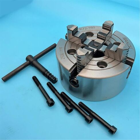 Lathe Chuck 160MM 4 Jaw Independent Chuck K72-160 Manual Metal Lathe Chuck in Saudi Arabia