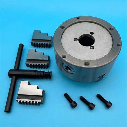 Lathe Chuck 125MM Big Bore 38MM 3 Jaw Self-Centering Chuck Manual Scroll Chuck Manual Type in Saudi Arabia