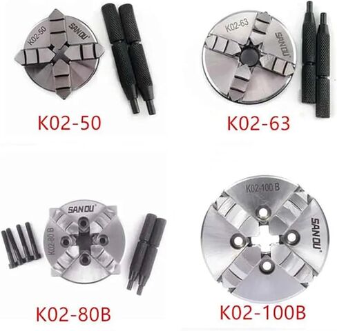 50mm Lathe Chuck 4 Jaw Wood Lathe Chuck K02-50 Self-Centering Chuck Manual Chuck for Mini Wood Lathe in Saudi Arabia