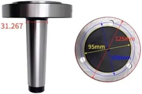 MT4 Chuck Flange Shank Adapter 125MM Fix Type Morse Taper Flange MT4-125 Lathe Chuck MT Chuck in Saudi Arabia