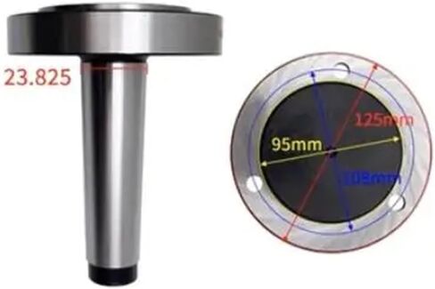 MT3 Chuck Adapter Morse Taper Chuck Flange 125mm Fix Type Morse Lathe Chuck Flange MT3-125 for K11-125 K12-125 Lathe Chuck in Saudi Arabia