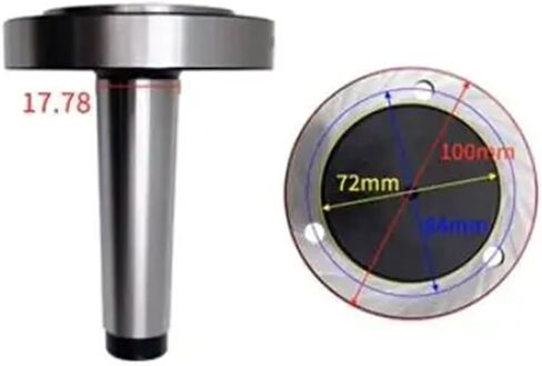 MT2 Chuck Adapter Fix Type Morse Chuck Flange Shank Adapter 100mm Chuck Flange for Lathe Chuck 100MM in Saudi Arabia