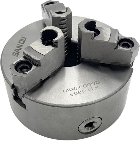 160mm Lathe Chuck 3 Jaw Front Mount 3 Jaw Self-Centering Lathe Chuck K11-160 Metal Lathe Chuck(K11-160A) in Saudi Arabia