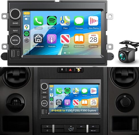 7″ Android Car Stereo for Ford F150 F250/F350 2004-2016, Plug&Play Upgrade Wireless CarPlay Android Auto,【4G+64G】 DSP 32EQ,IPS Touchscreen,GPS, Backup Camera for Explorer Mustang Escape Fusion Radio in Saudi Arabia
