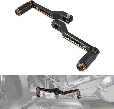 رافعة تروس CNC سوداء من NICECNC من الألومنيوم متوافقة مع Harley CVO Limited FLHTKSE 2014-2020، Electra Glide Highway King FLHFB 2023، Fat Boy 114 FLFBS 2018-2024، انظر التركيبات in Saudi Arabia