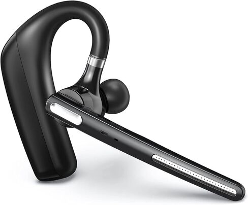 Bluetooth Headset Wireless Headset with Mic for Cell Phone/PC/Tablet/Laptop, 90D Standby/110H Talktime Bluetooth Earpiece for Trucker Drivers/Business/Office (Black) in Saudi Arabia