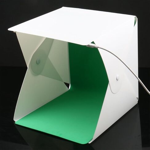 Portable Mini Photography Light Box with 6 Color Backdrops 20Cm LED Shooting Tent for Product Photography and Studio Lighting in Saudi Arabia