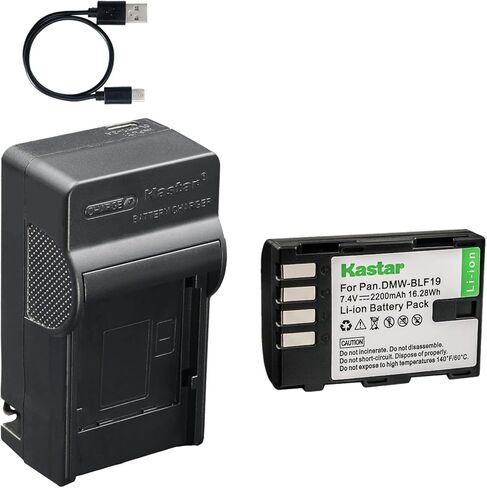 Kastar 1-Pack Battery and AC & USB-C Charger, Compatible with Panasonic DMW-BLF19 DMW-BLF19E DMW-BLF19PP GH3 GH3A GH3GK GH3H GH4 GH4A GH4H GH5 GH5S G9, Sigma SD Quattro SD Quattro H BP-61 PG-41 Grip in Saudi Arabia