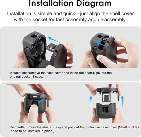 حافظة حماية لجيب DJI Osmo Pocket 3، 3 فتحات تخزين مرشح CPL/ND لملحقات D JI Osmo Pocket 3، لحافظة حماية Xtra Muse Gimbal من التأثيرات in Kuwait