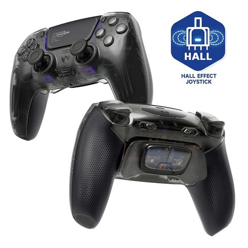 HEXGAMING ULTIMATE PRO Gaming Controller Compatible with ps5/PC/Mobile - 4 Back Buttons, 6 Custom Profiles, Adjustable Triggers, 8 Swappable Thumbsticks - Hall Effect Explorer Black in Saudi Arabia