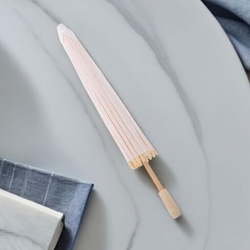 DIY Handmade Oiled Paper Umbrella White Paper Parasol for Wedding Bridal Party Photography Prop 40Cm Diameter Chinese Japanese Style in Saudi Arabia