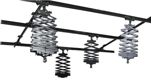 DATOUBOSS 158" x 158" Smallpox Rail Track Kit 4.0M Studio Photography Pantograph Ceiling Rail System 43-200CM Drop Pantograph Ceiling Stand System for Photo Video Studio Shooting (4.0M*4.0M-B) in Saudi Arabia