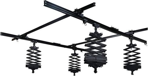 DATOUBOSS 158" x 158" Smallpox Rail Track Kit 4.0M Studio Photography Pantograph Ceiling Rail System 43-200CM Drop Pantograph Ceiling Stand System for Photo Video Studio Shooting (4.0M*4.0M-B) in Saudi Arabia