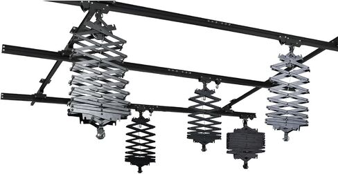 DATOUBOSS 158" x 158" Smallpox Rail Track Kit 4.0M Studio Photography Pantograph Ceiling Rail System 43-200CM Drop Pantograph Ceiling Stand System for Photo Video Studio Shooting (4.0M*4.0M-B) in Saudi Arabia