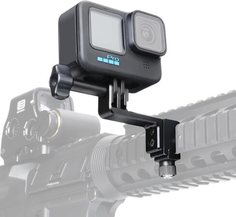 حامل محول حامل دعامة تثبيت على السكك الحديدية من الألومنيوم من SEASKY GM02 لـ Gopro Hero 13/12/11/10/9 DJI Action 5/4/3/2 Insta360 X4 ملحقات الكاميرا للصيد POV/Vlog Wargame (GM02) in Kuwait